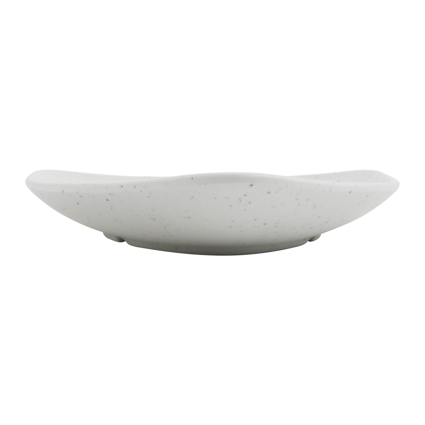 8.2" infuse stone natural triangle melamine plate, 8.2"L x 8.2"W x 1.25"H, GET, cheforward