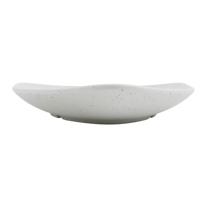8.2" infuse stone natural triangle melamine plate, 8.2"L x 8.2"W x 1.25"H, GET, cheforward