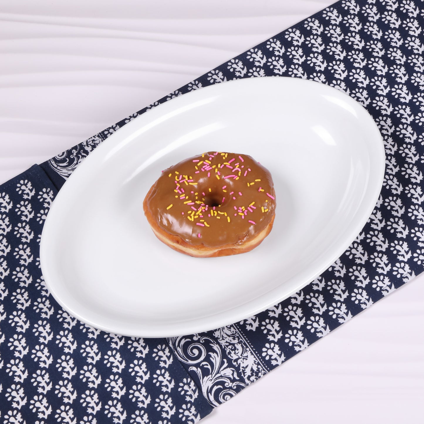 Melamine Oval Platter - White