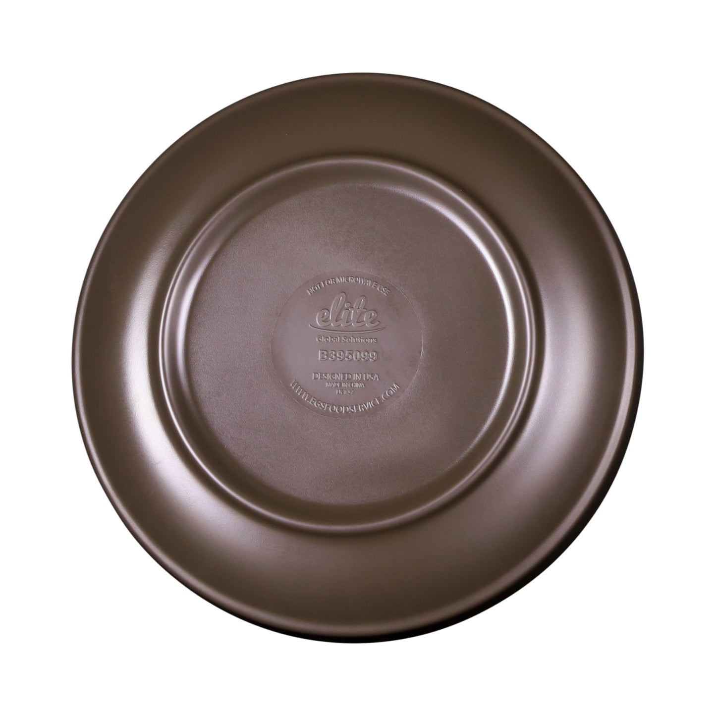 Melamine Round Coupe Plate - Stardust White