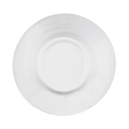 Melamine Angled Bowl - White Gloss Inside/White Matte Outside