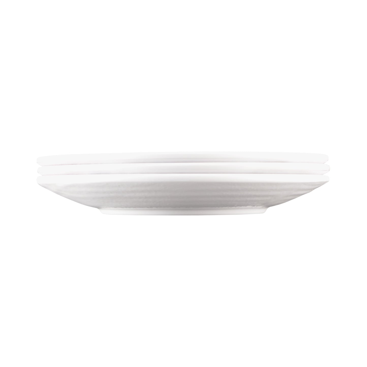 Melamine Round Pebble Plate - White