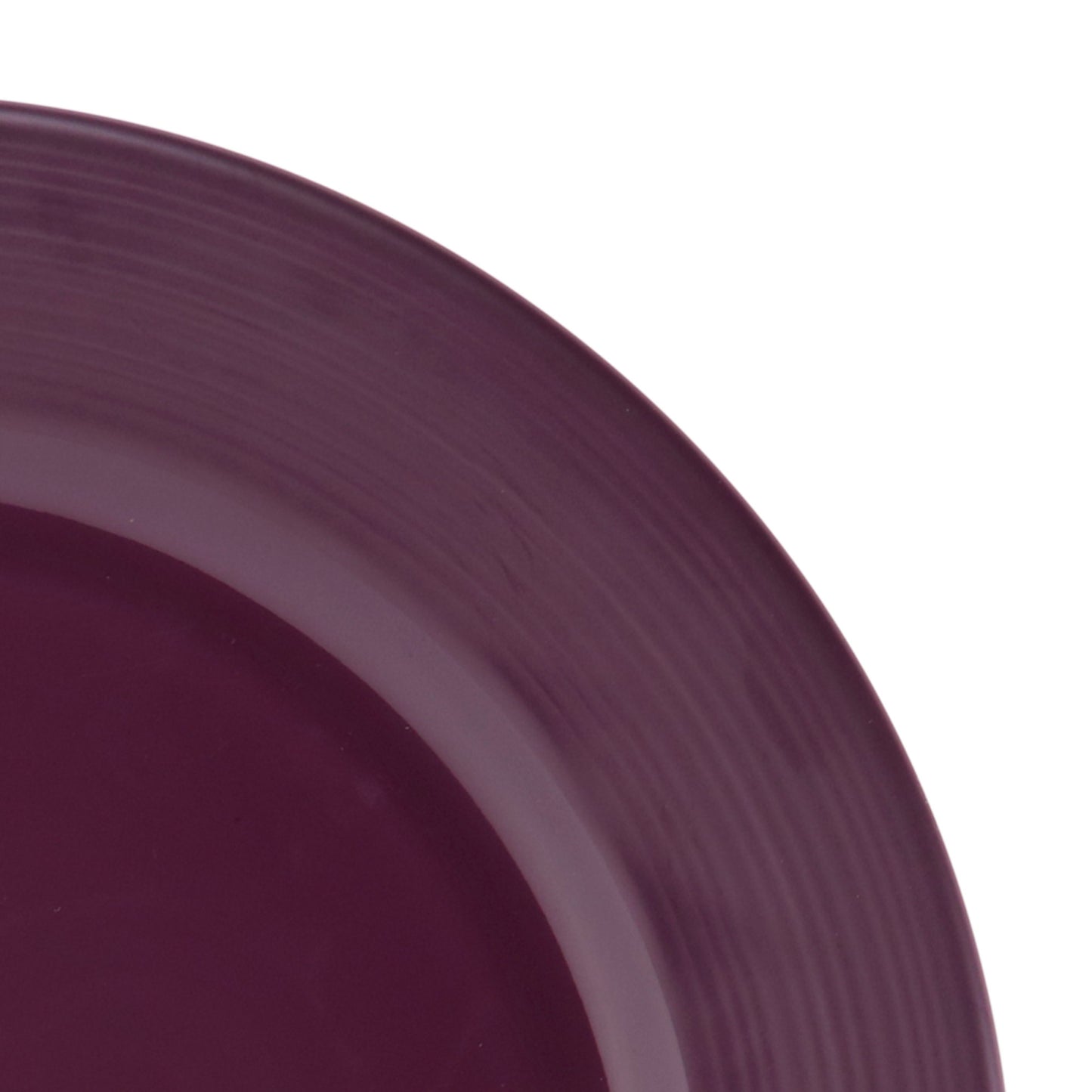 Melamine Round Plate - Purple Glaze