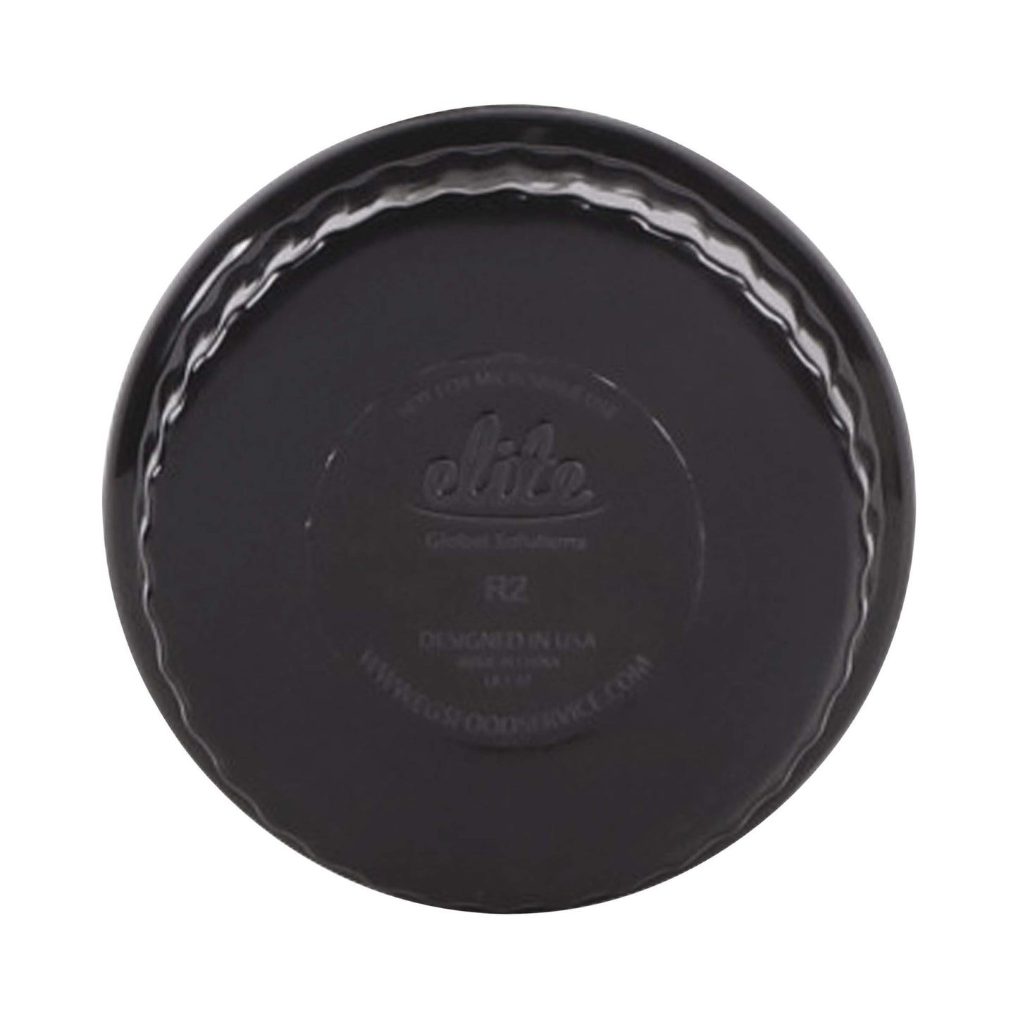 Melamine Ribbed Ramekin - Black