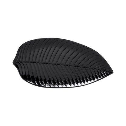 Melamine Large Leaf Platter - Black