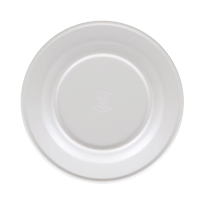Melamine Round Plate - Cream Glaze
