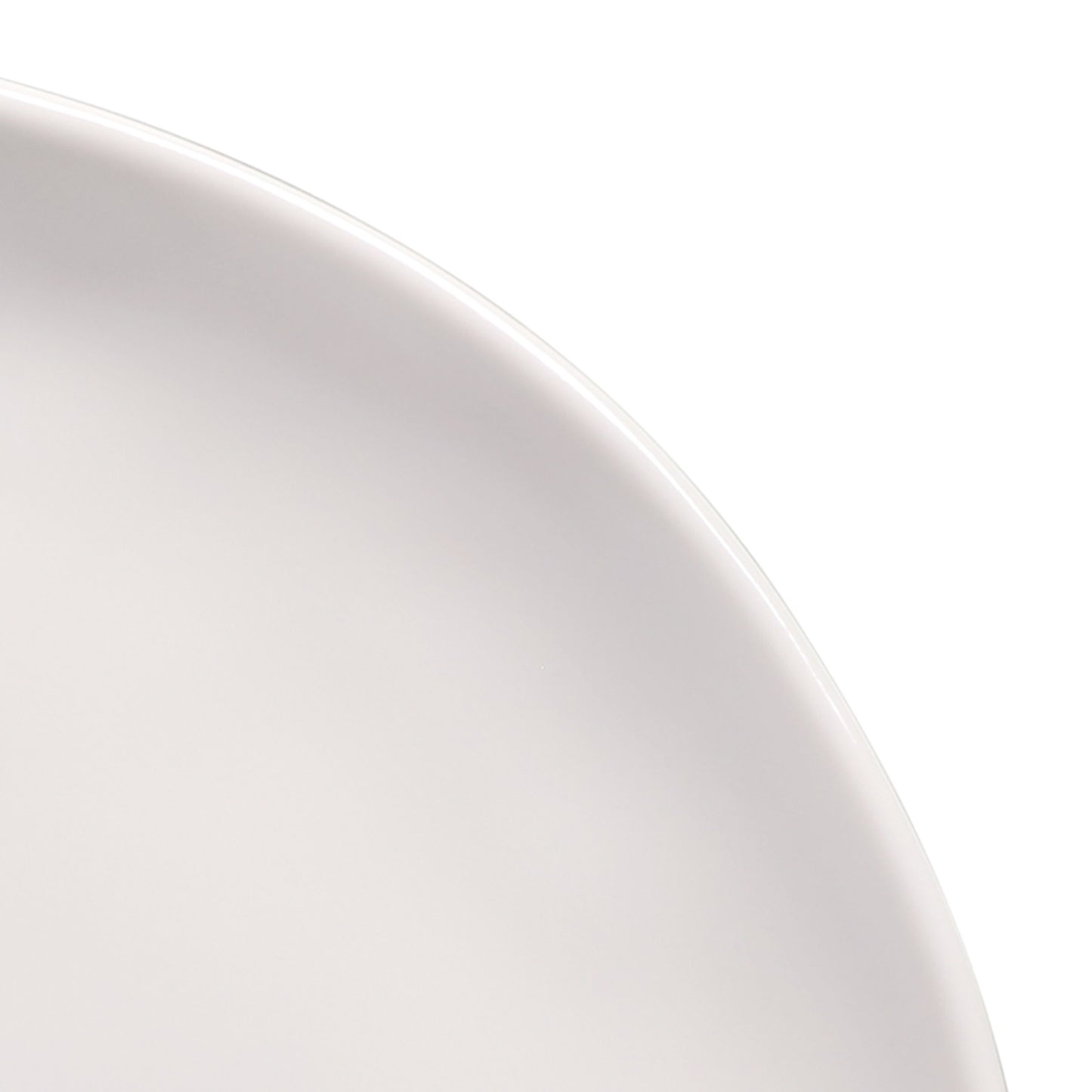 Melamine Round Plate - Cream Glaze