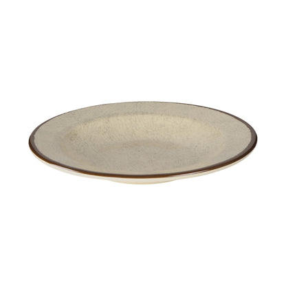 Melamine Round Crackle Pasta/Soup Bowl - Vanilla