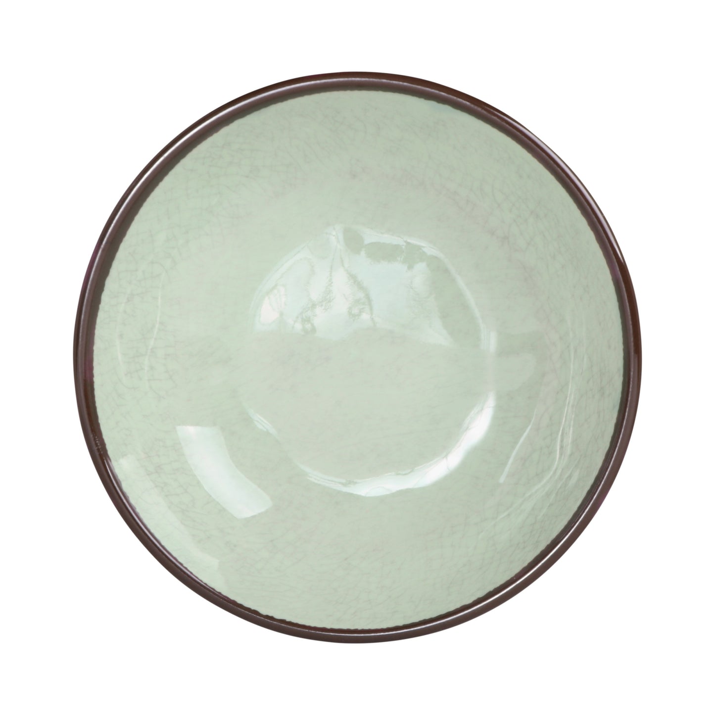 Melamine Round Crackle Bowl - Hemlock