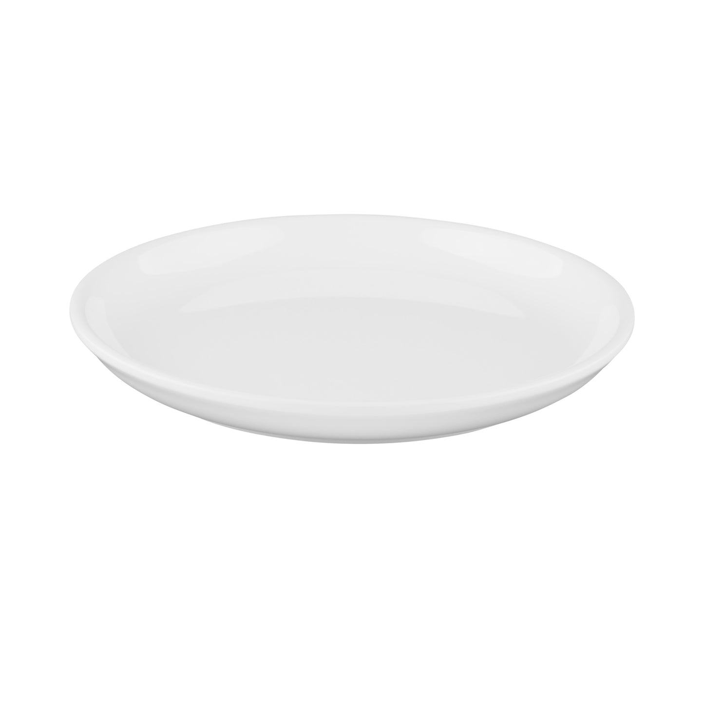 Melamine Round Coupe Plate - White