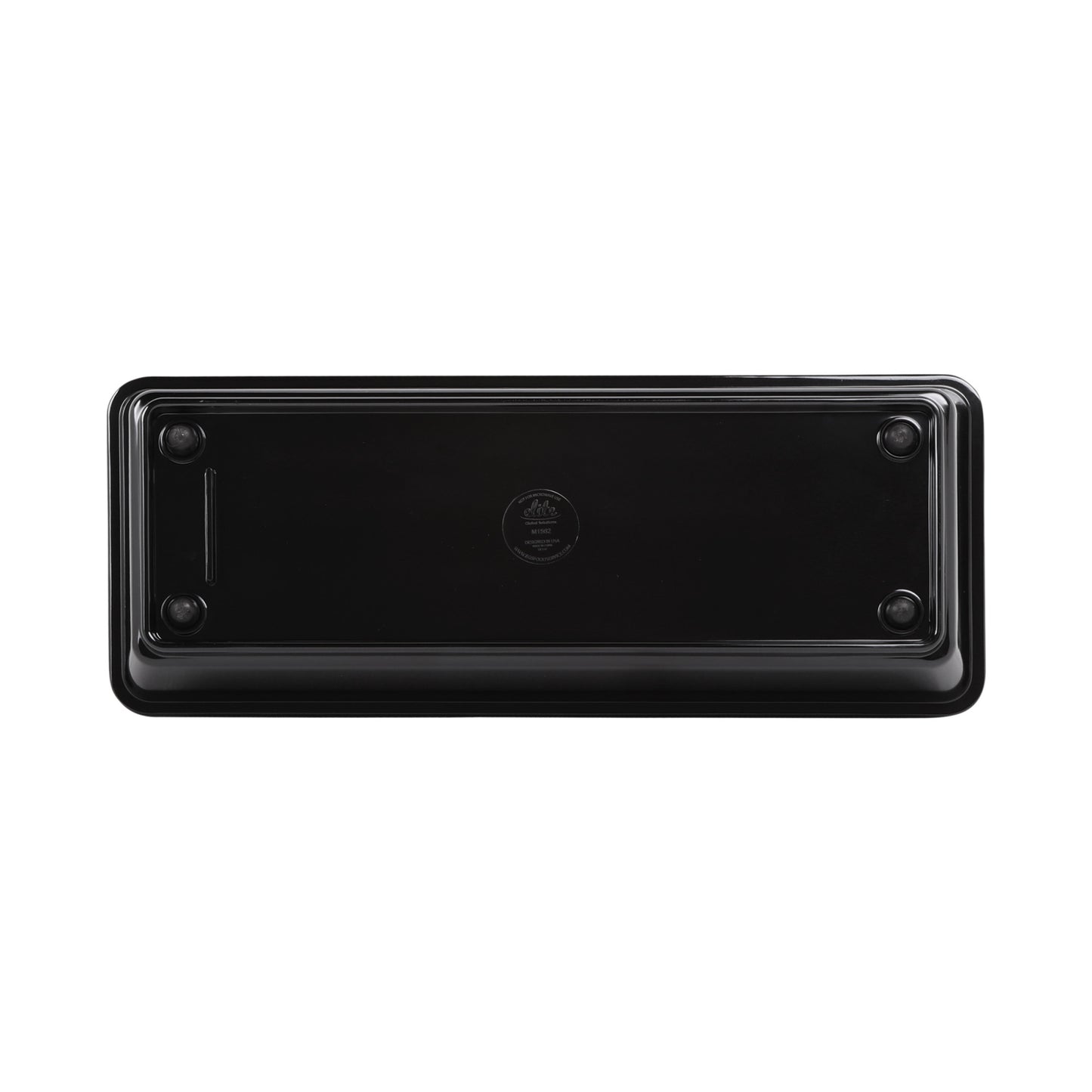 Melamine Rectangular Beaded Edge Tray - Black