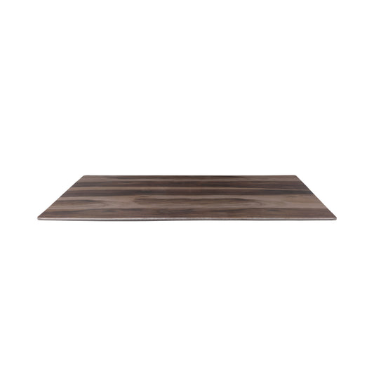 Melamine Rectangular Faux Wood - Hickory Wood