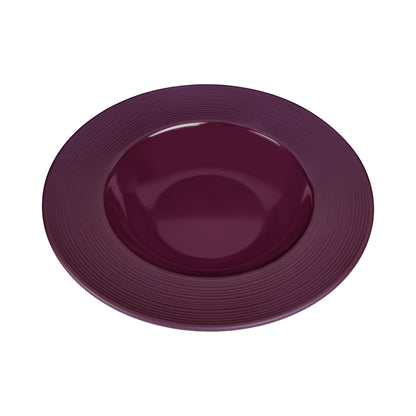 Melamine Round Past/Soup Bowl - Purple Glaze