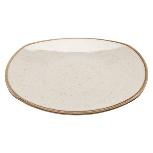 10" Beige Porcelain Plate, Corona Artisan Beige (Stocked) (12 Pack)