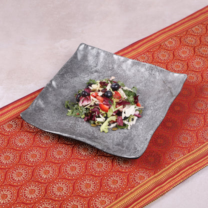 Melamine Square Plate - Coal