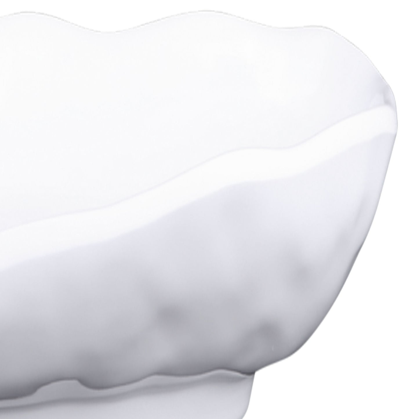 Melamine Uneven Edge Tray - White