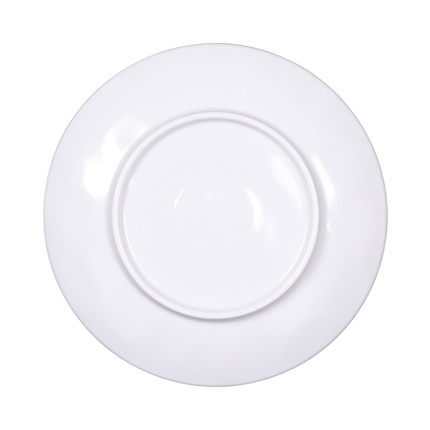 Melamine Round Plate - Black Design