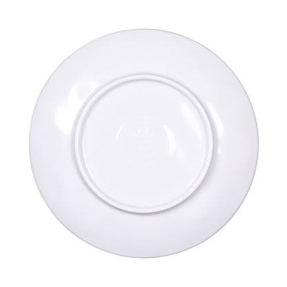 Melamine Round Plate - Black Design