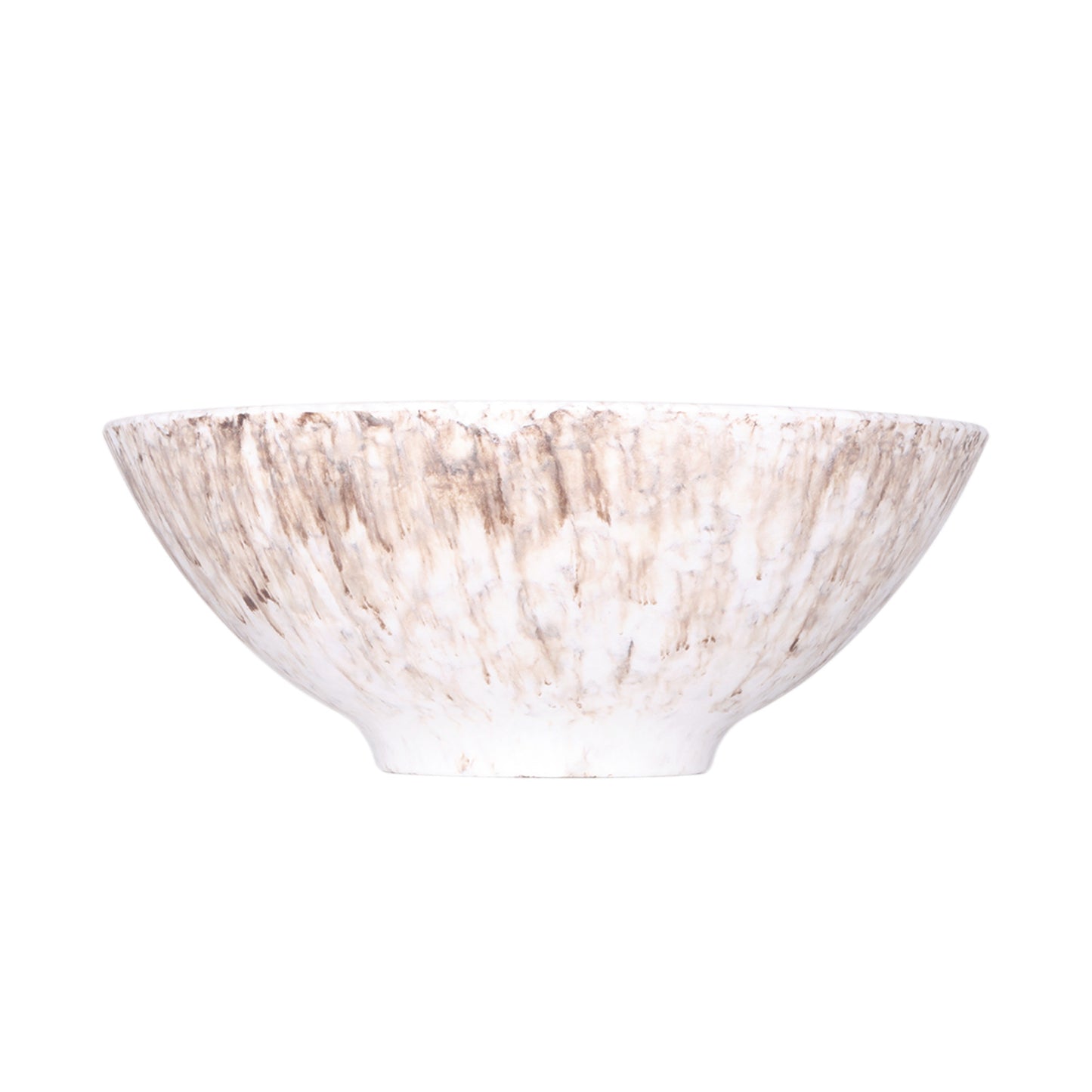 Melamine Round Bowl - Brown Marble