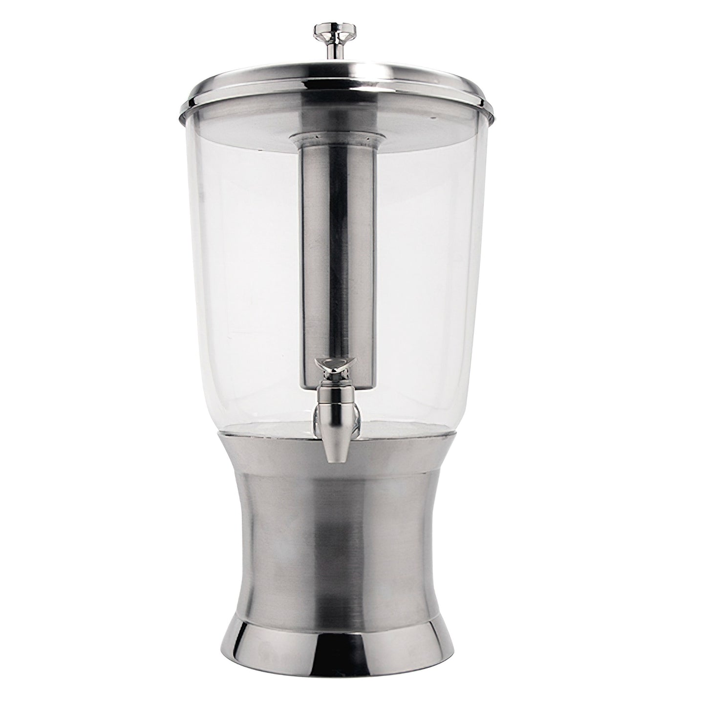 3 Gallon Beverage dispenser & Ice Chamber , Stainless steel and Tritan, 21 1/4" x 10 1/2" x 10 1/2"