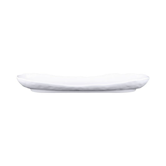 Melamine Uneven Edge Tray - White