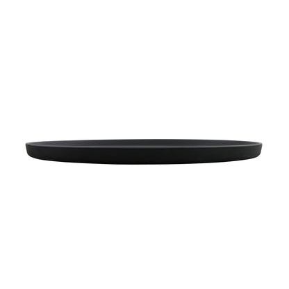 16" x 12" Melamine Oval Platter, Gray Matte inside/ Black Matte outside, GET. Roca.