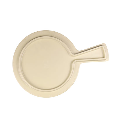 Melamine Round Serving Board - Bamboo