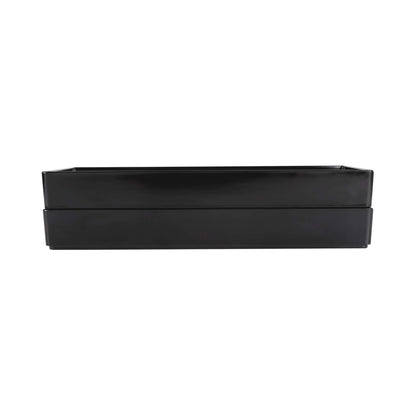 Melamine Rectangular Tray - Black