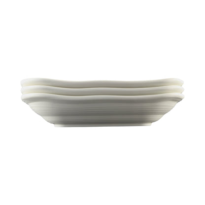 Melamine Irregular Square Bowl - Off White Design