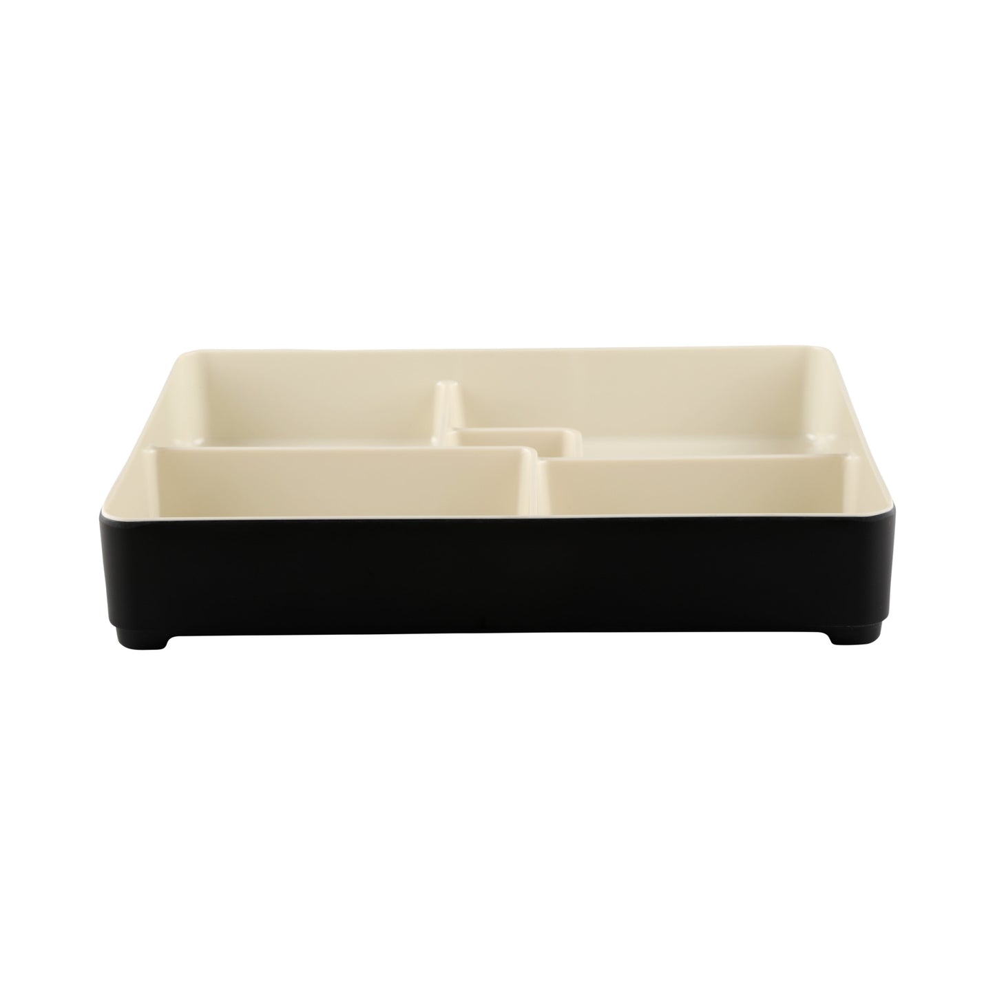 Melamine Two-Tone Bento Box - Ebony Outside, Sand Inside