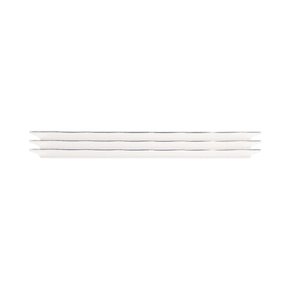 Melamine Rectangular Plate - White w/ Lapis Decal