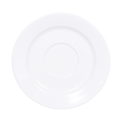 Melamine Single Well Saucer - White