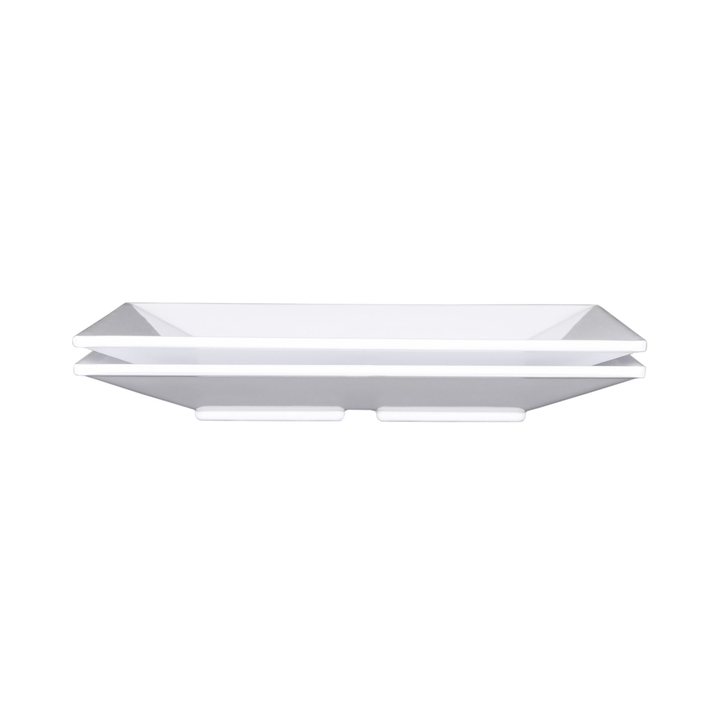 Melamine Square Plate - White