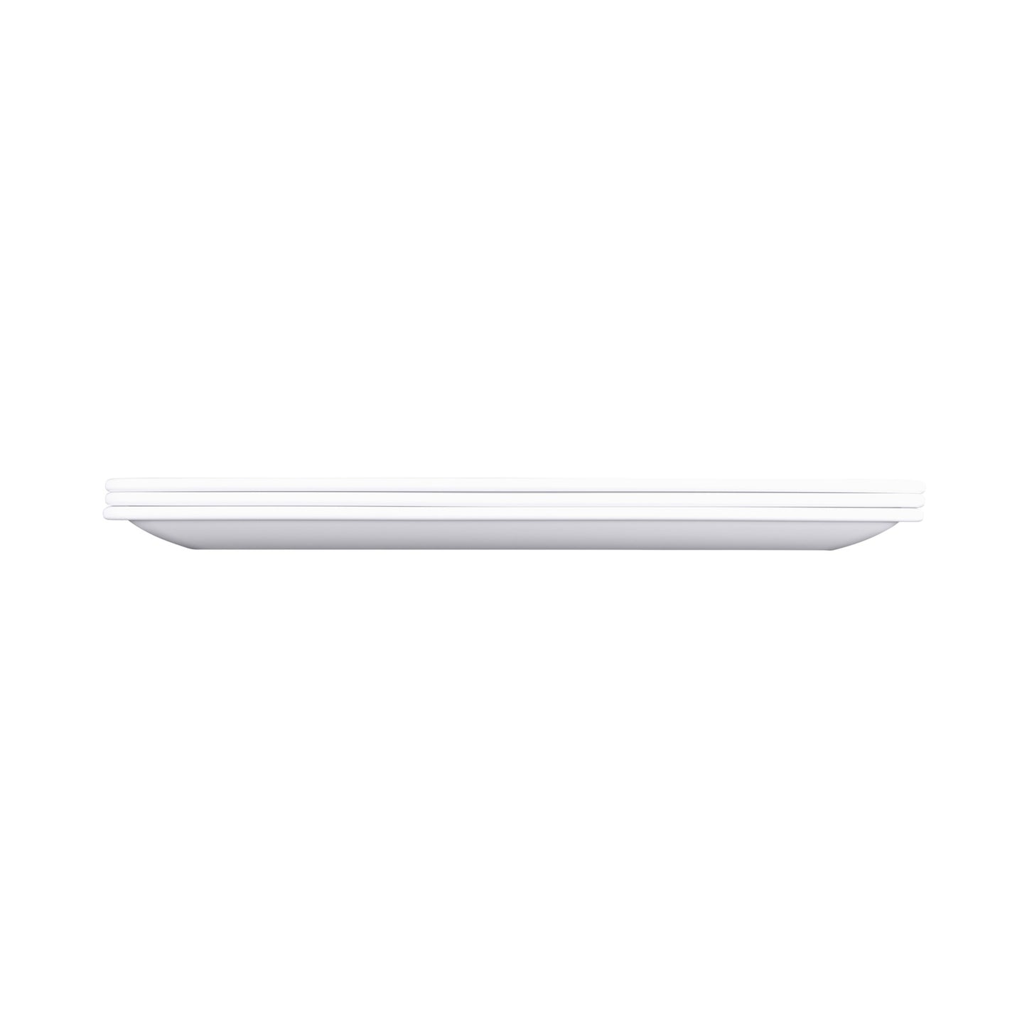 Melamine Rectangular Coupe Platter - White