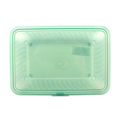 Half Size Polypropylene, Jade, Flat Top Food Reusable Container, 9" L x 6.5" W x 2" H, G.E.T. Eco-Takeout's (12 Pack)