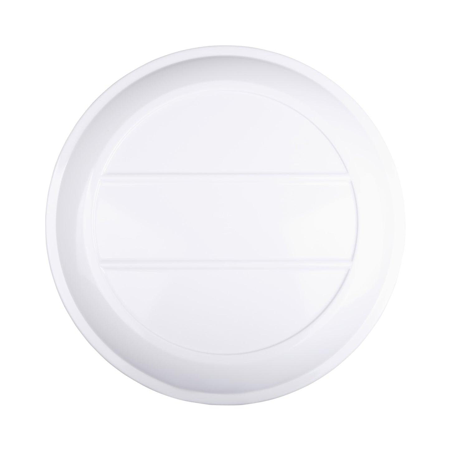 Melamine Round Coupe Platter - White