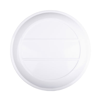 Melamine Round Coupe Platter - White