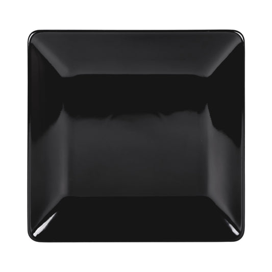 Melamine Square Plate - Black