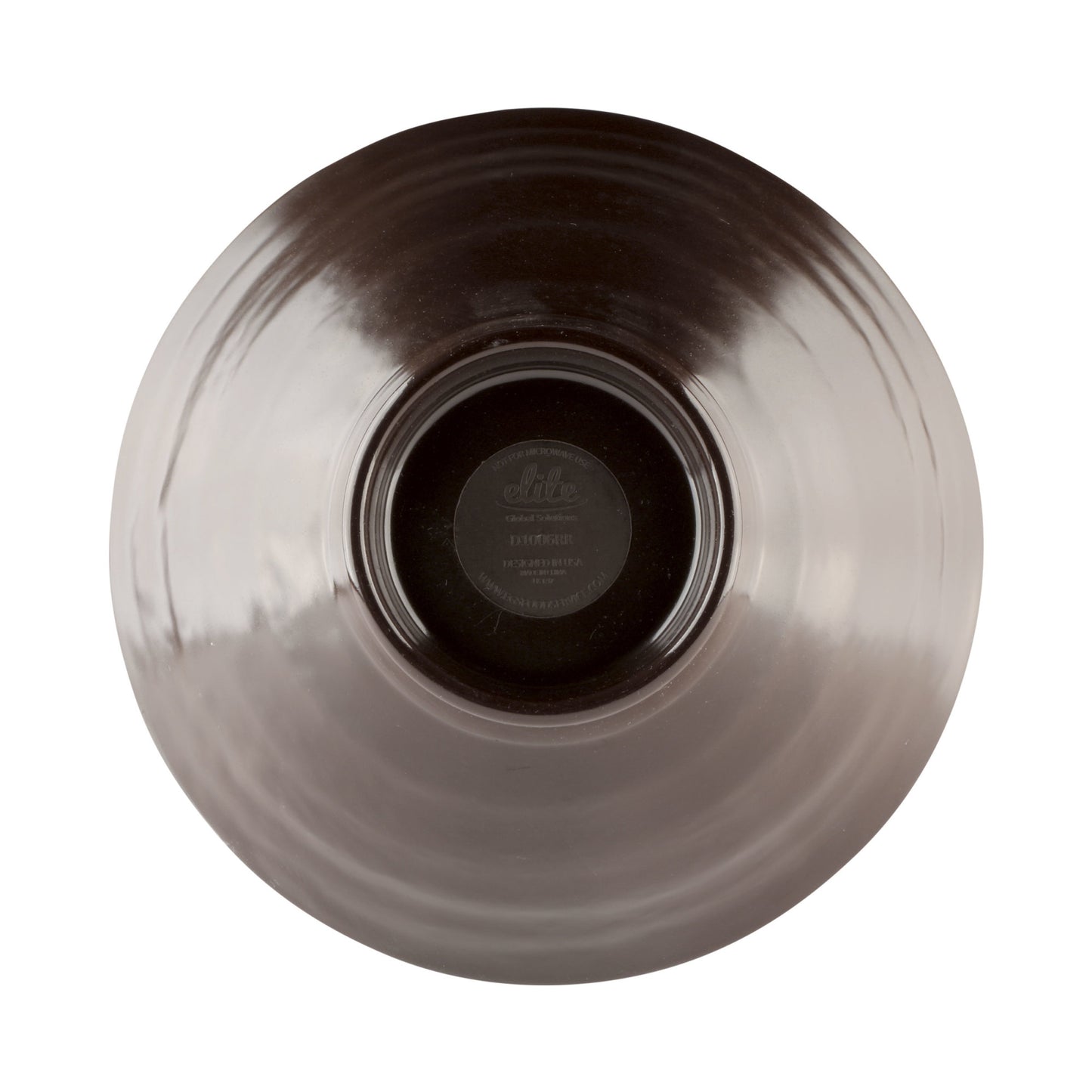 Melamine Bowl - Aubergine Matte Finish Outside/Lapis Gloss Finish Inside