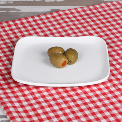 Melamine Square Plate - White