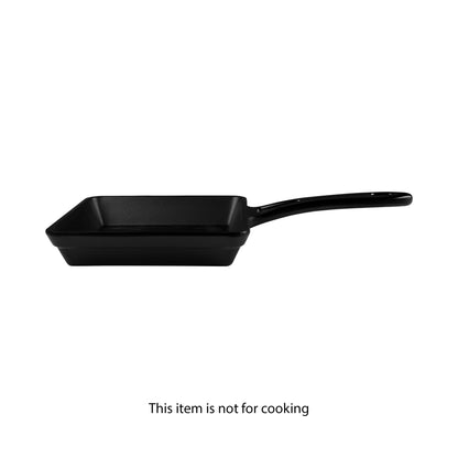 Melamine Faux Cast Iron Fry Pan - Black