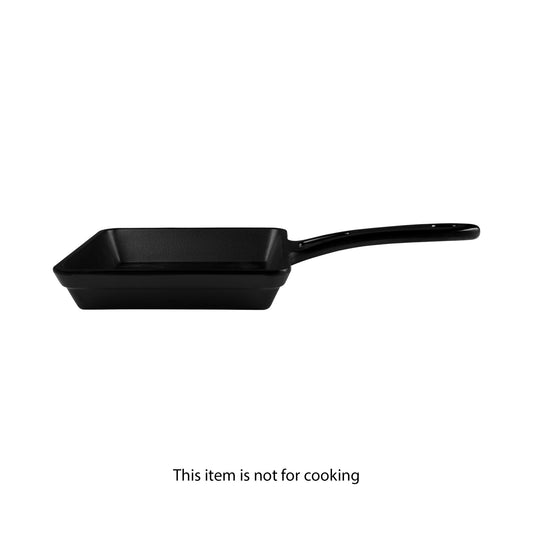 Melamine Faux Cast Iron Fry Pan - Black