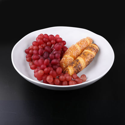 Melamine Round Bowl - White