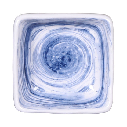 Melamine Square Ramekin - Navy Design