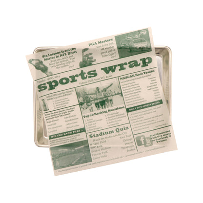 12" x 12" Food-Safe Sports Newsprint Liner, White, 1000 pieces./cs.