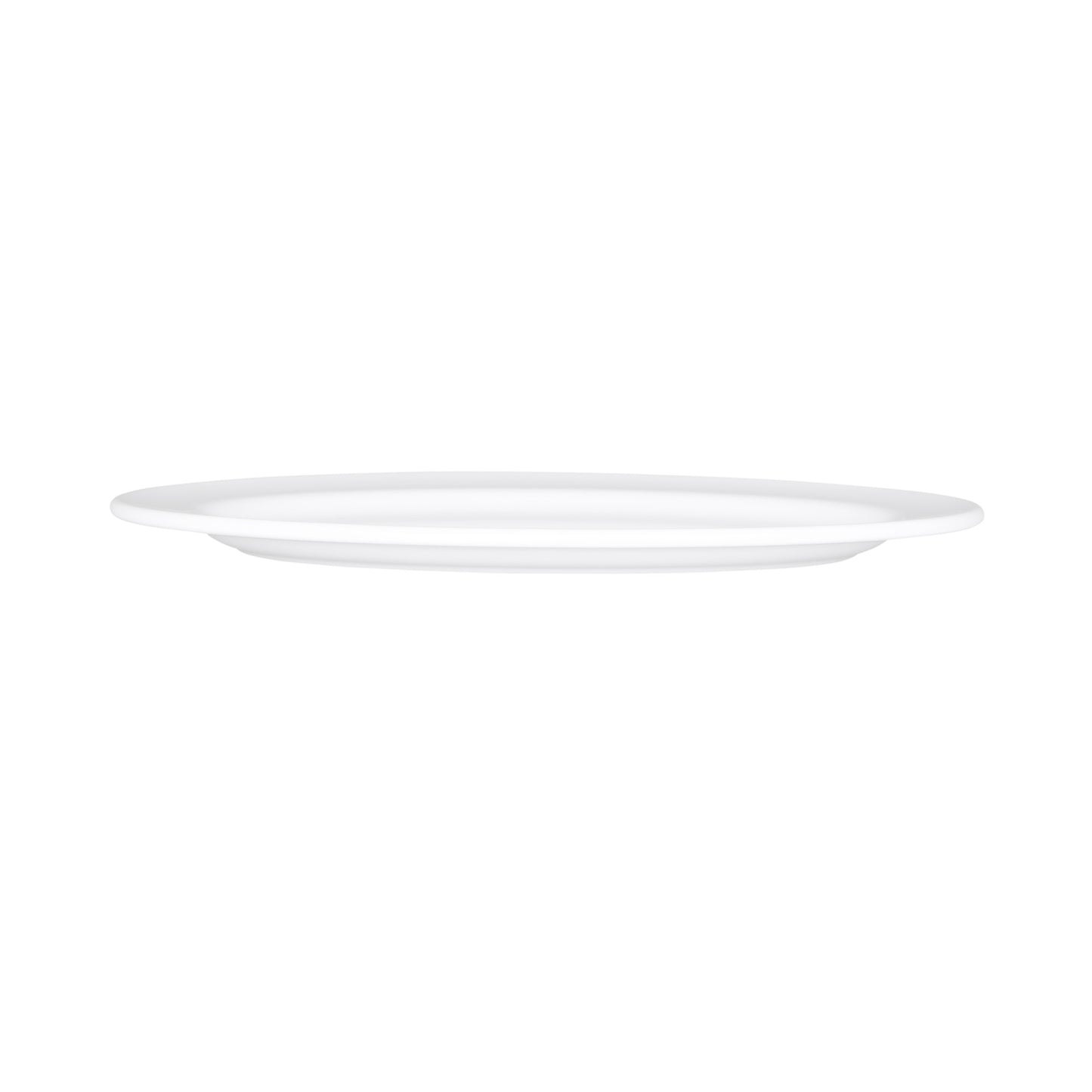 Melamine Oval Rim Platter - White