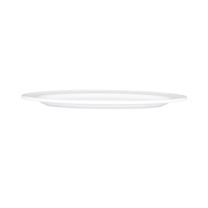 Melamine Oval Rim Platter - White