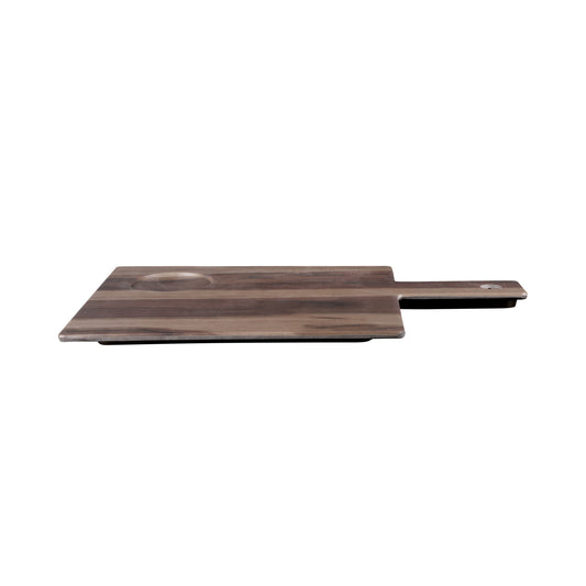 Melamine Rectangular Flat Board - Hickory Wood