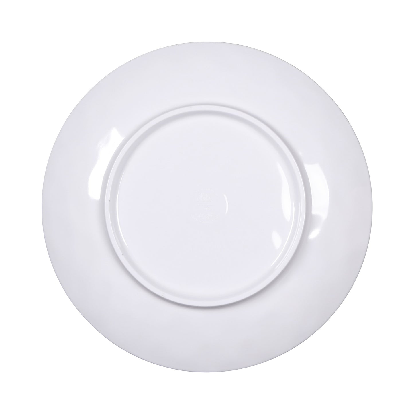 Melamine Round Plate - Black Design