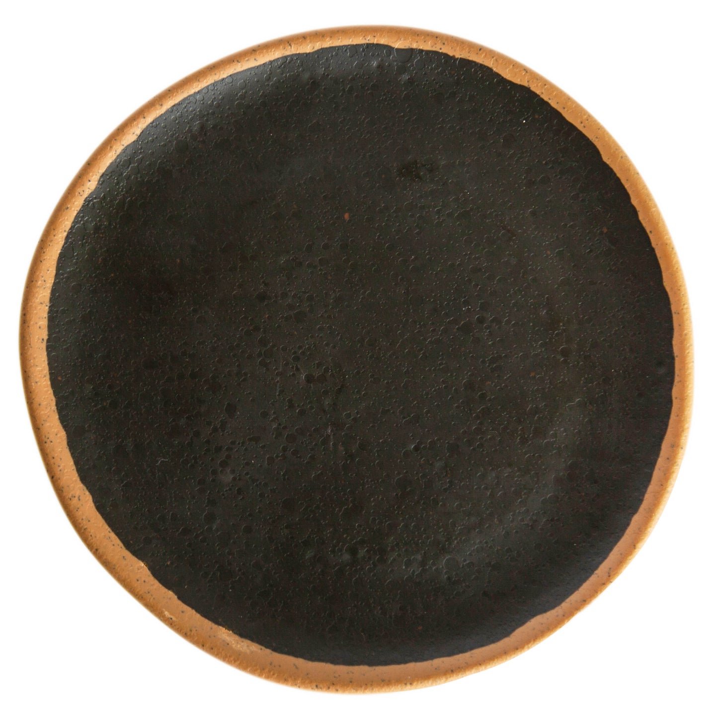 7.5" Brown, Melamine, Round Plate/Side Dish, G.E.T. Pottery Market Glazed (12 Pack)